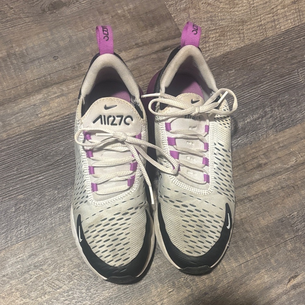 Nike Air Zoom Sneakers in White and Purple